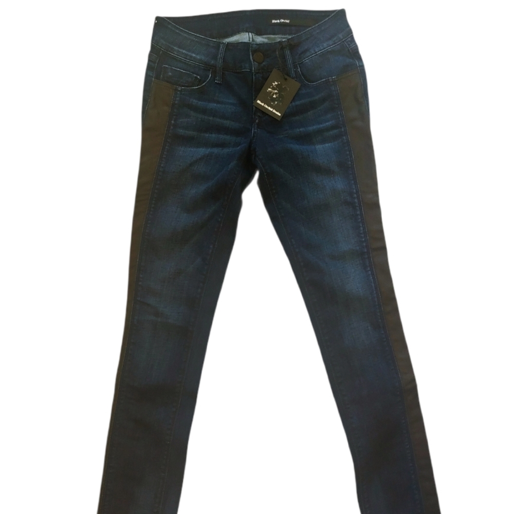 Black Orchid Los Angeles Tuxedo Trim Skinny Jeans Size 26
